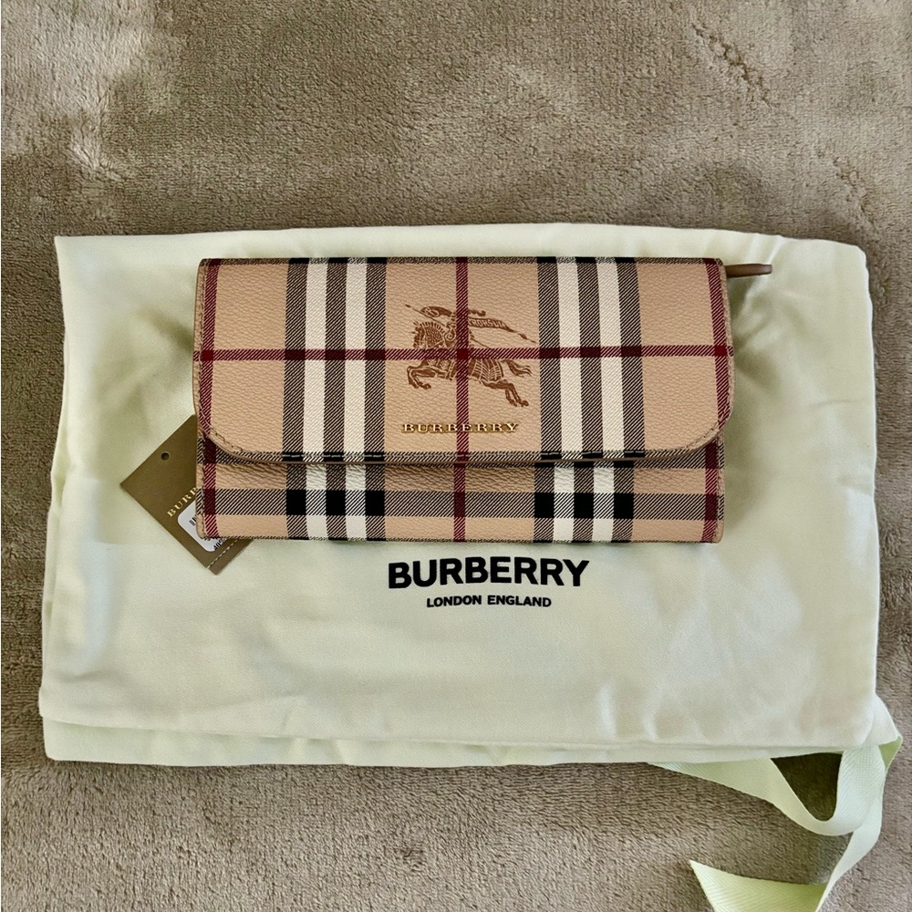 Authentic Burberry Long Wallet